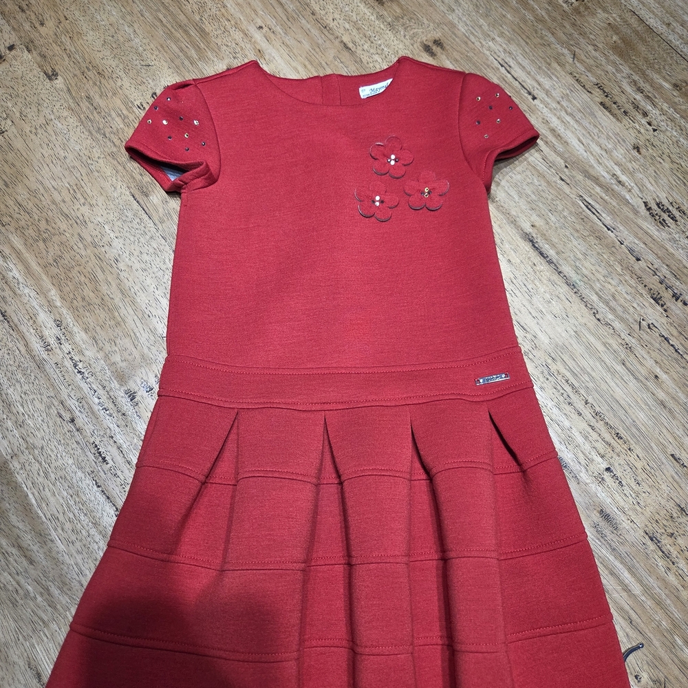 Mayoral Elegant Red Kids Dress